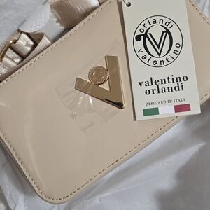 Valentino Orlandi Cream Shoulder Bag
